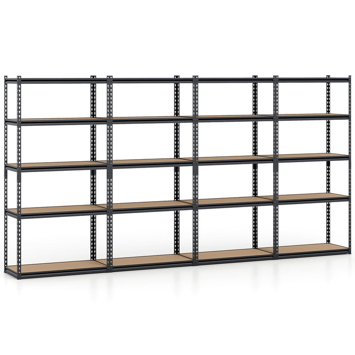 Giantex 5-Tier Metal Storage Shelves Heavy Duty Garage Shelving Units(1/2/3/4,36" W x 18" D x 72" H)