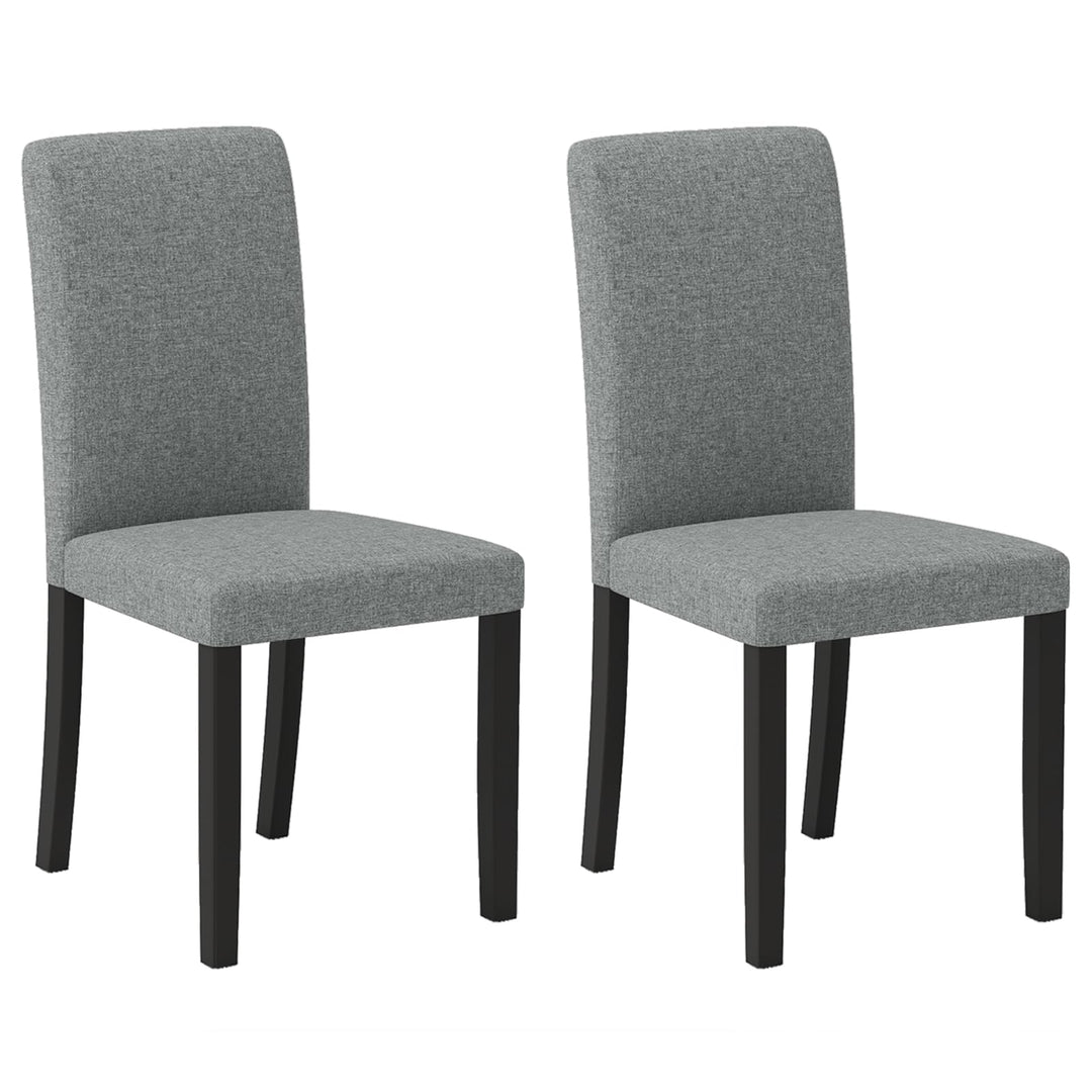 iantex Upholstered Dining Chairs Set of 2/4 Mid-Century Modern Fabric Parson Chair w/Rubber Wood Legs