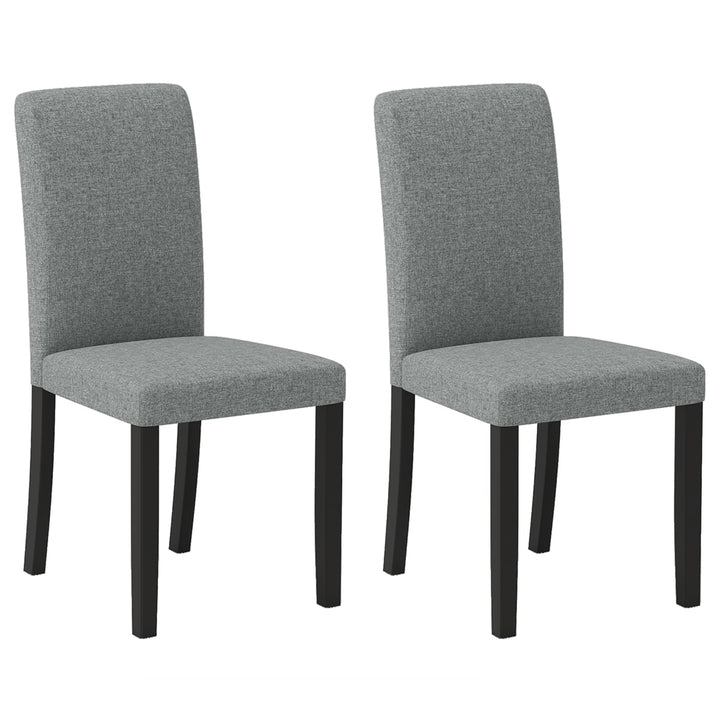 iantex Upholstered Dining Chairs Set of 2/4 Mid-Century Modern Fabric Parson Chair w/Rubber Wood Legs