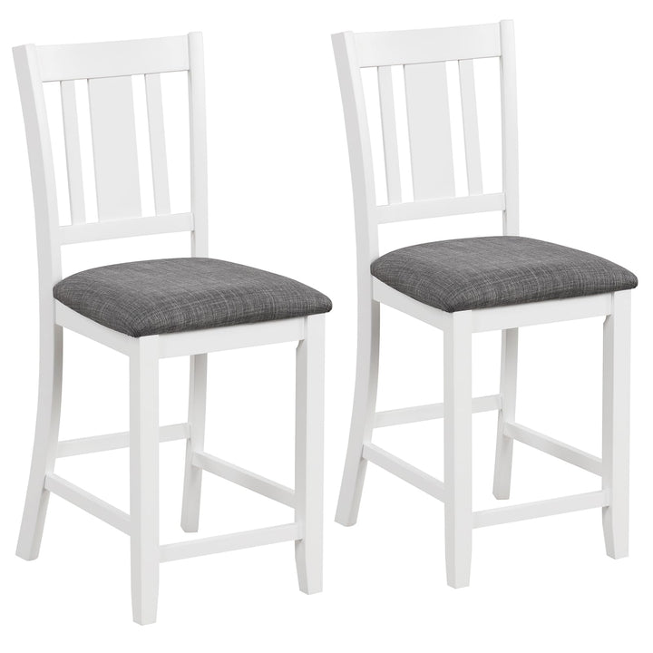 Giantex 24 Inch Modern Counter Height Stools with Footrest