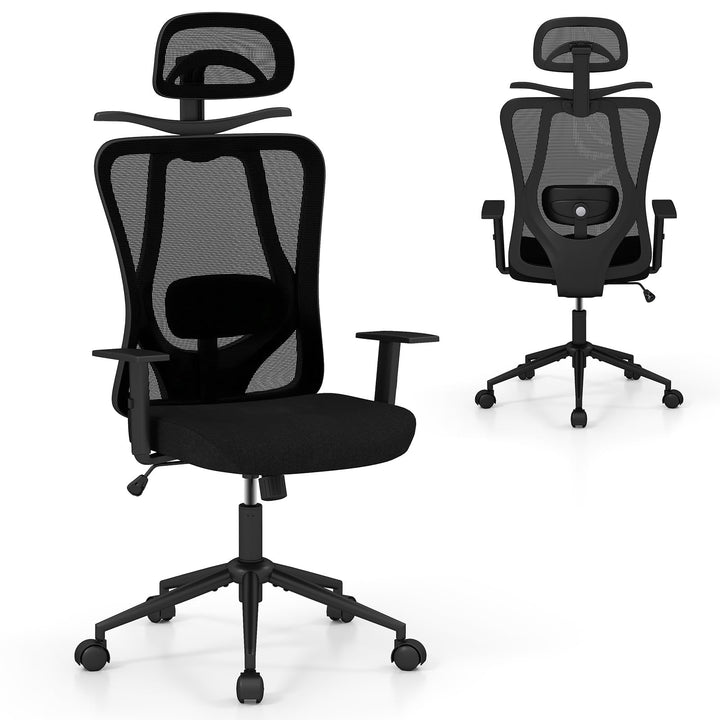 Giantex Ergonomic Office Chair with 3D Headrest and Reclining Backrest
