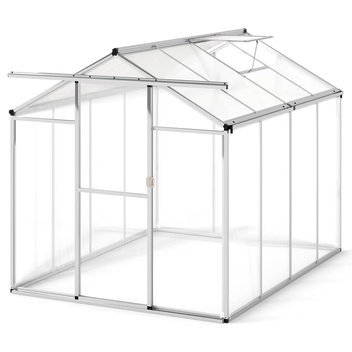 Giantex Outdoor Large Walk-in Green House w/ Rain Gutter