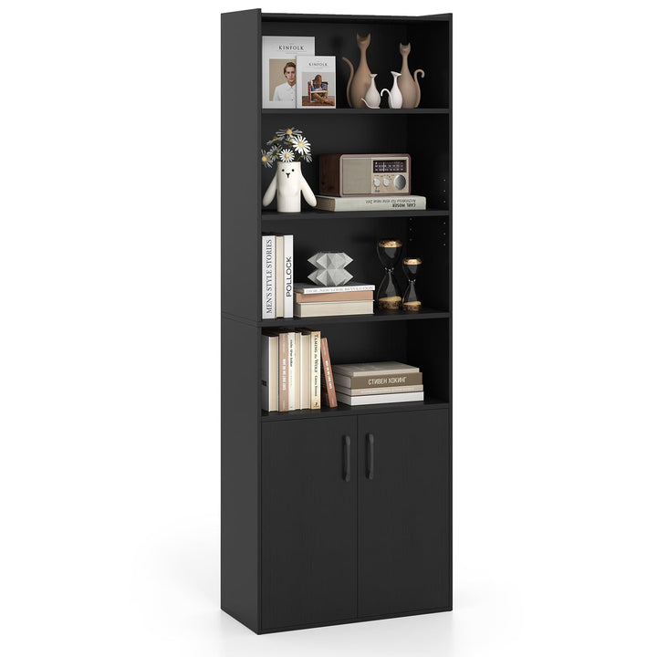 Giantex 70" Bookcase with 2 Doors