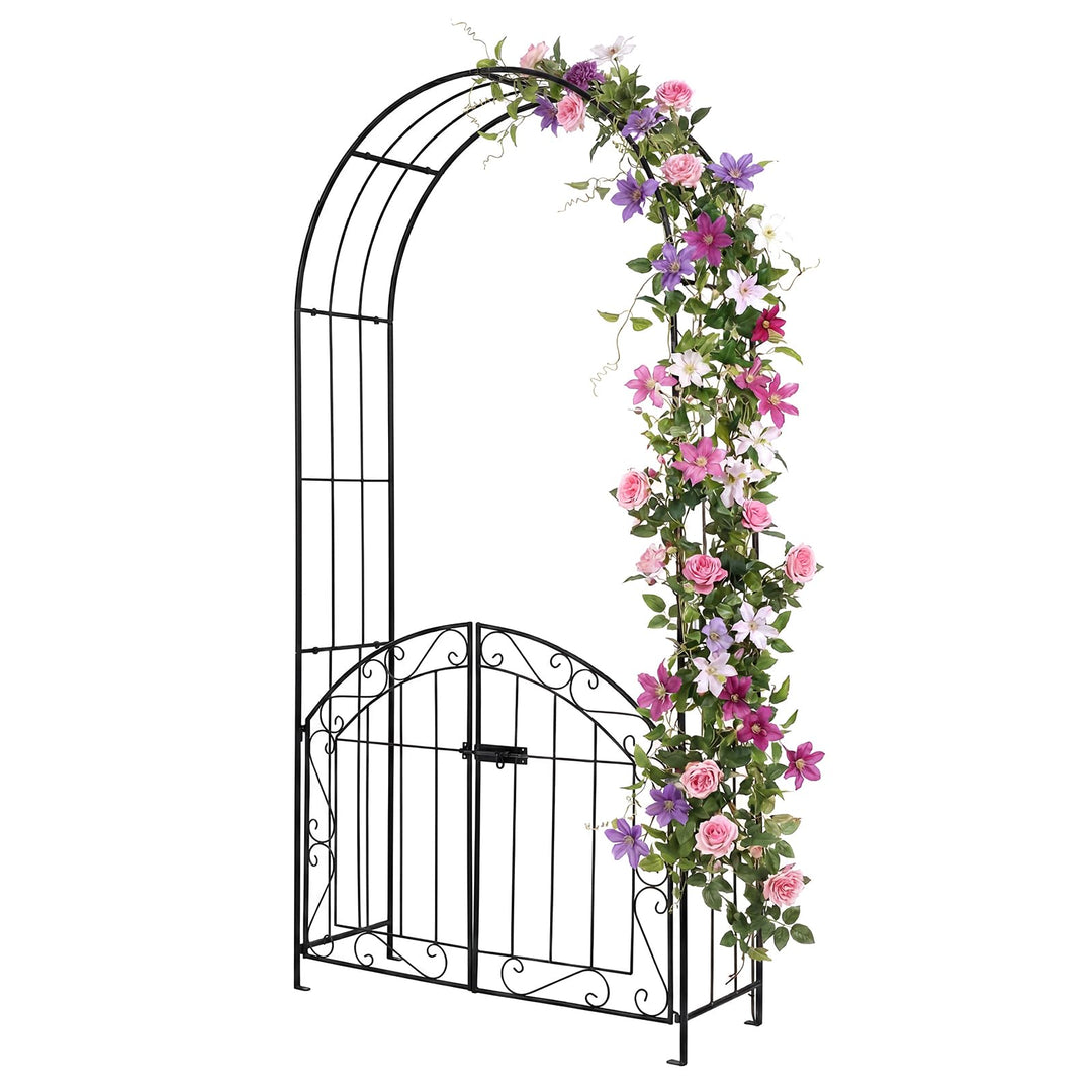 Giantex 79" H x 39" W Garden Arch with Gate