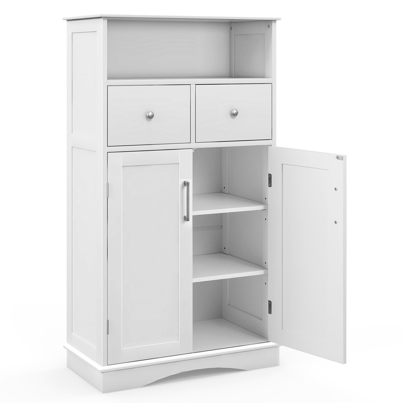 Giantex Bathroom Floor Storage Cabinet