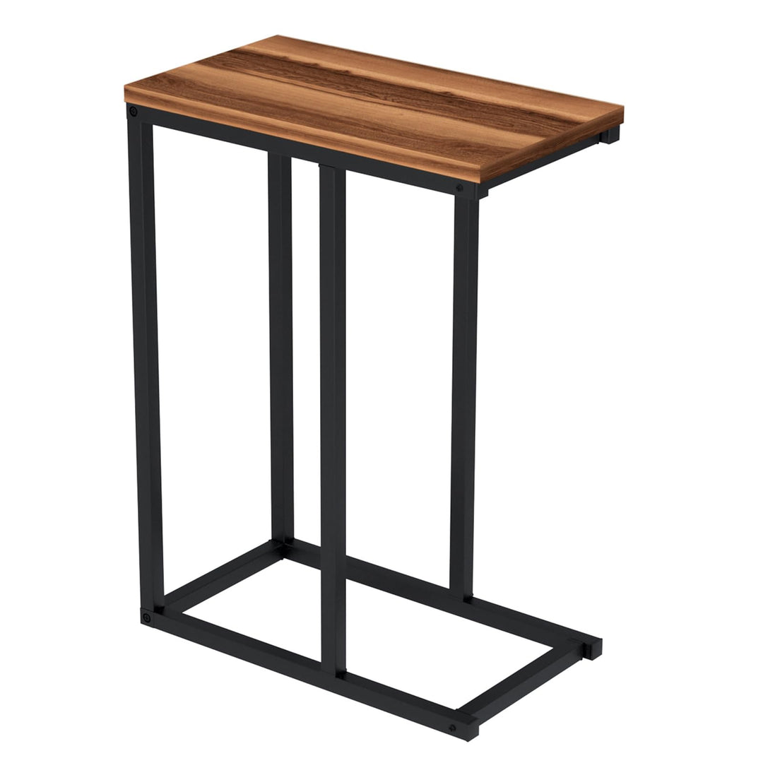 Giantex Small Sofa Couch Side Table That Slide Under with Metal Frame & Spacious Tabletop