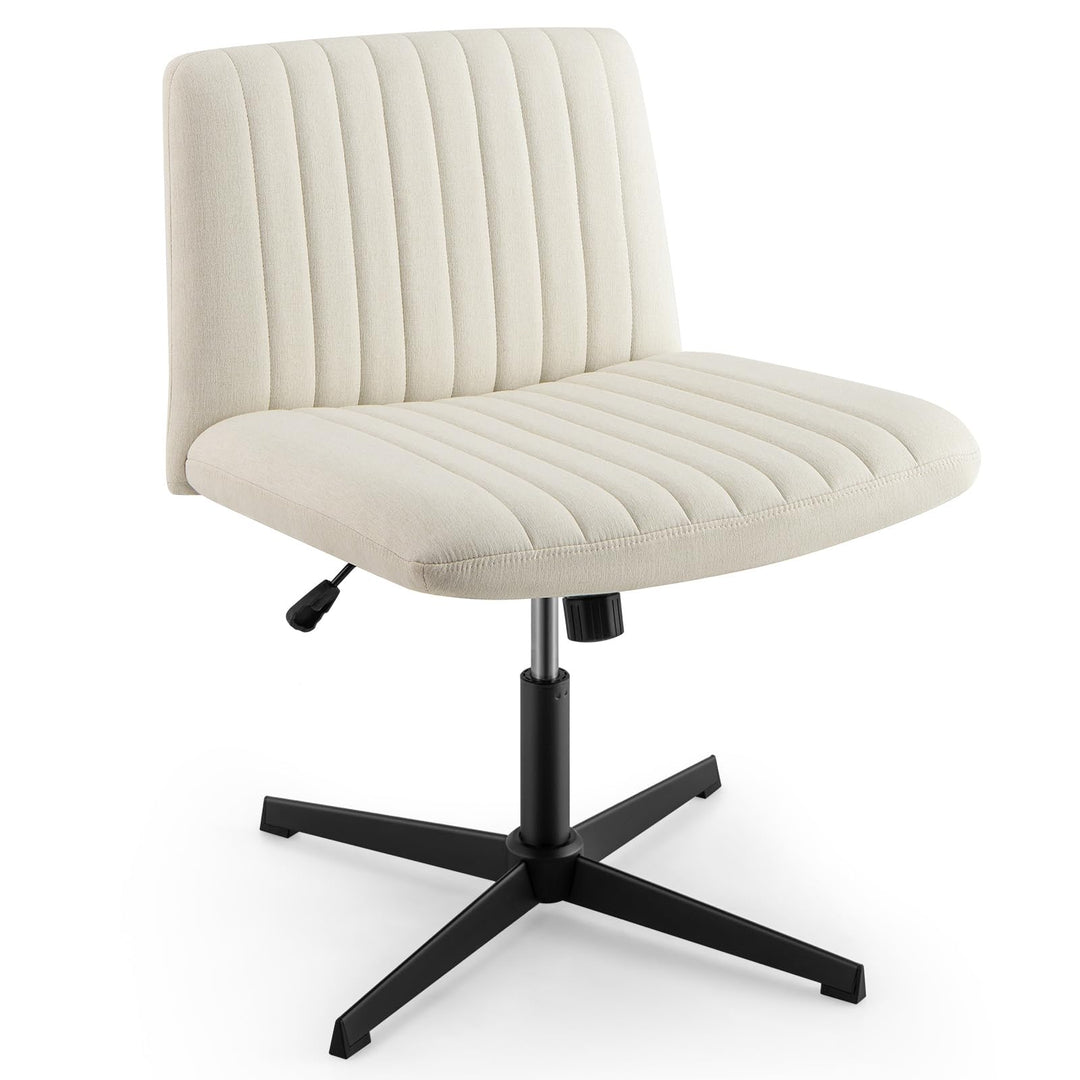 Giantex Criss Cross Chair, Fabric Cross Legged Office Desk Chair