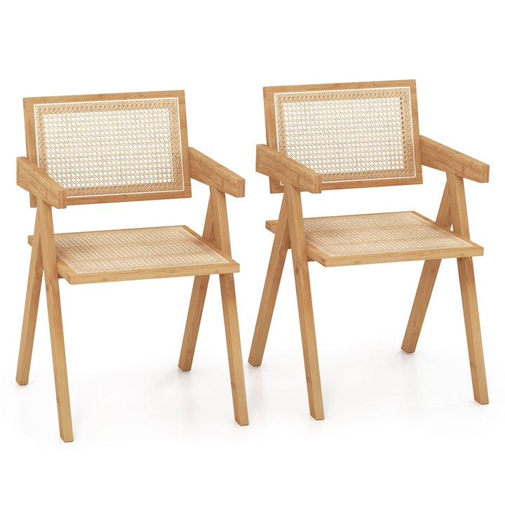 Giantex Rattan Accent Chair Set of 2
