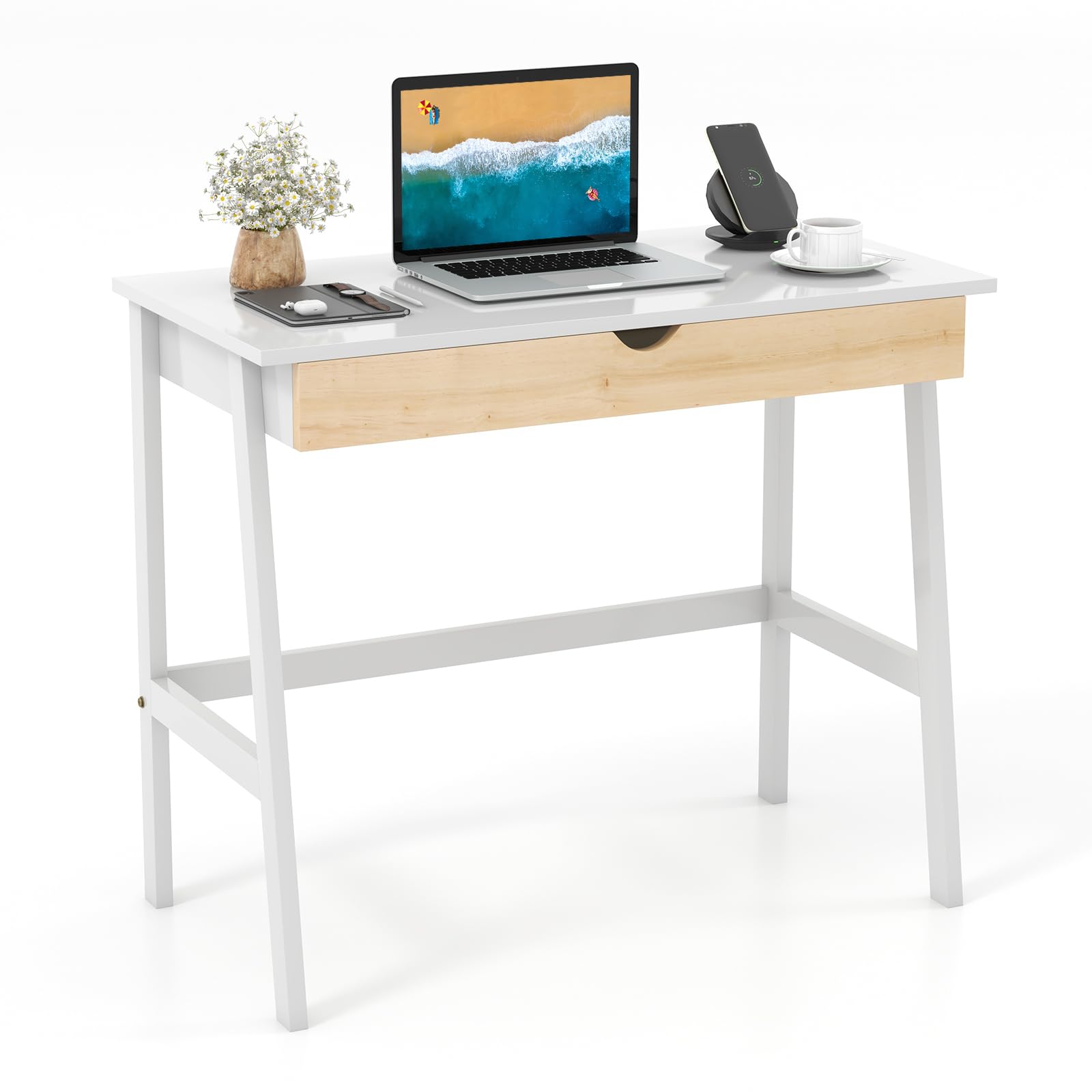 Giantex Modern Writing Desk with Drawer