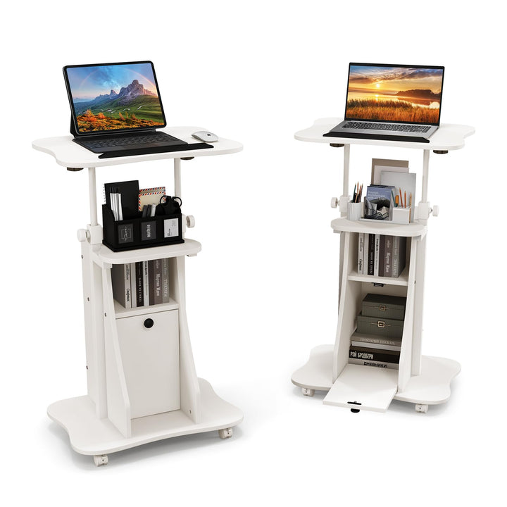 Giantex Mobile Podium Stand