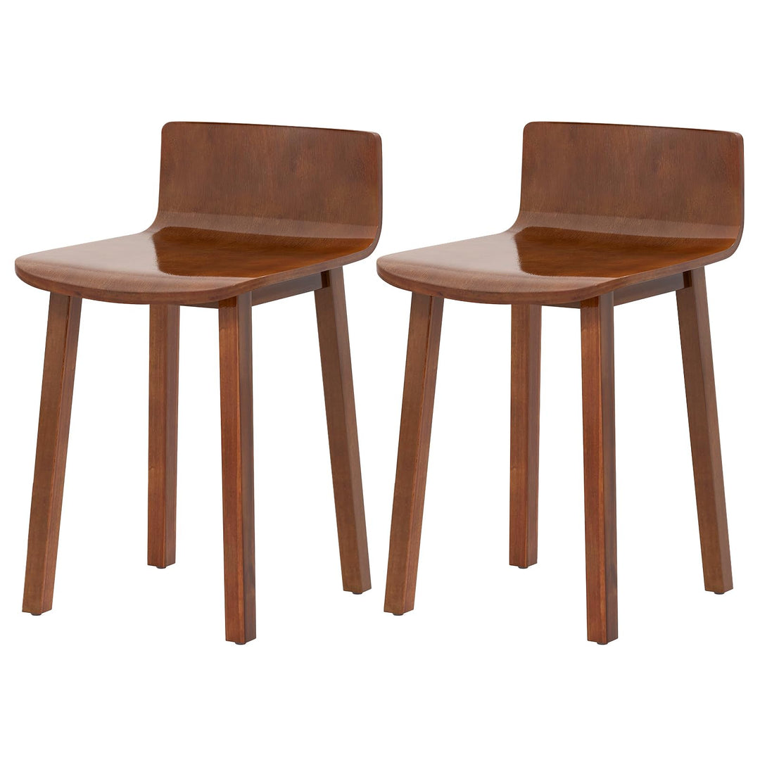 Giantex Wood Dining Chairs Set of 2/4 Farmhouse Kitchen Dining Room Chair