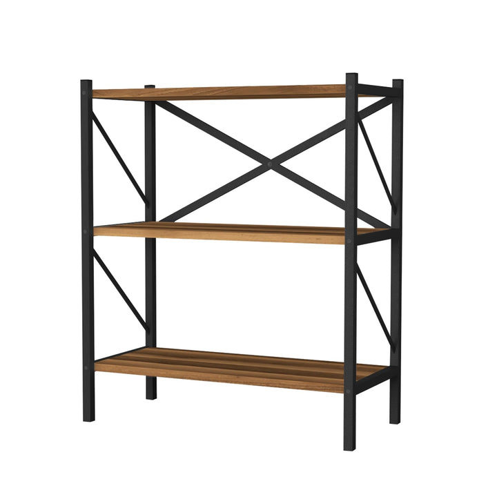 Giantex Modern Bookcase with Heavy-Duty Metal Frame