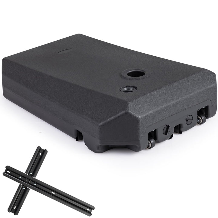 Giantex Fillable Cantilever Umbrella Base 250 lbs Heavy-Duty Offset Patio Umbrella Stand