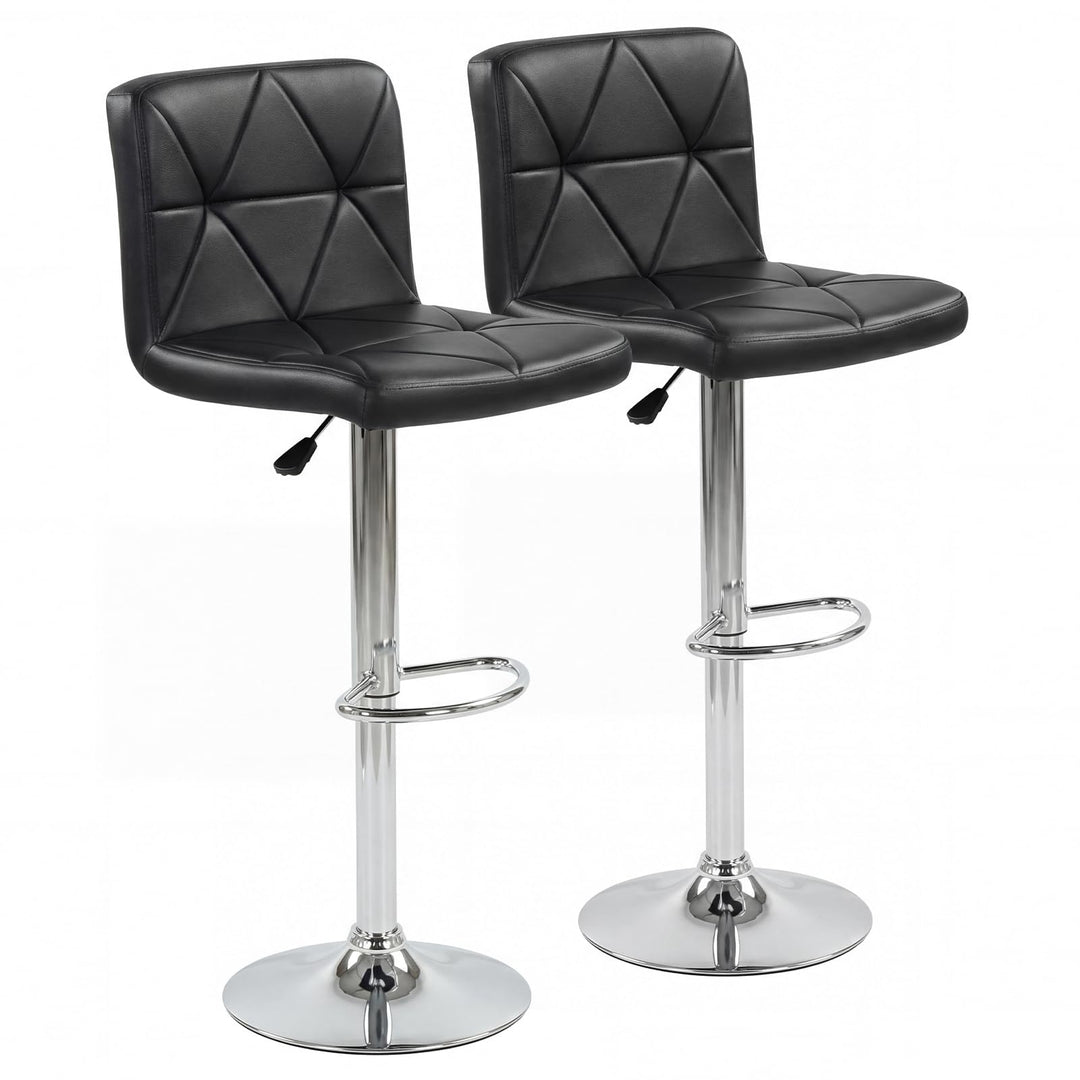 Giantex Modern Faux Leather Upholstered Counter Height Barstools Set of 2/4