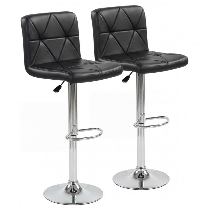 Giantex Modern Faux Leather Upholstered Counter Height Barstools Set of 2/4