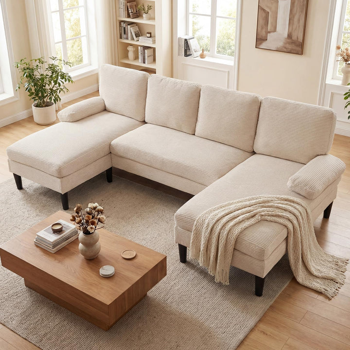 Giantex Sectional Couch for Living Room U-Shaped Sofa