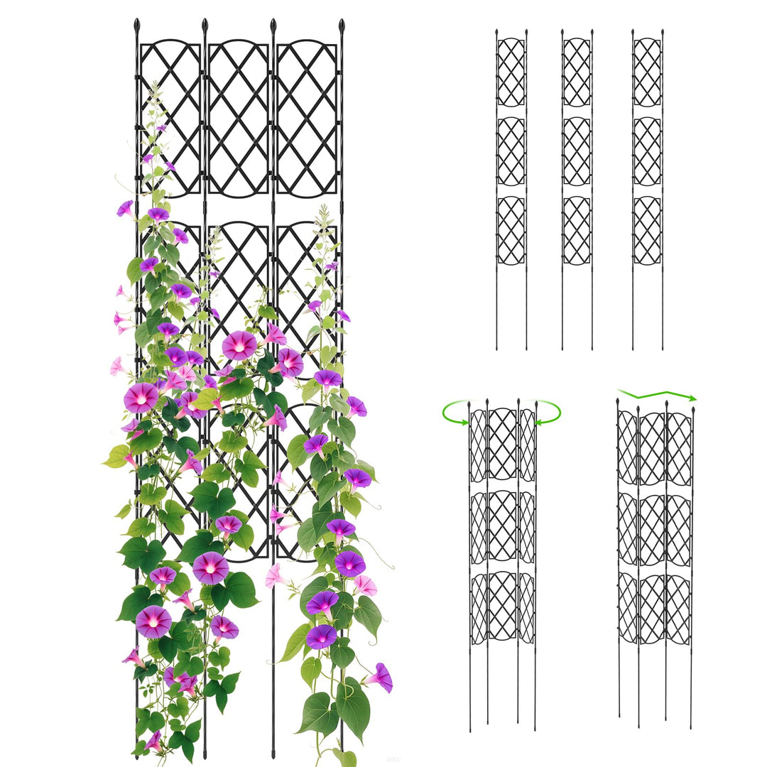vertical a-frame plant support trellis Giantex Garden Trellis, Outdoor Plant Support Frame w/Adjustable Shape – Giantexus