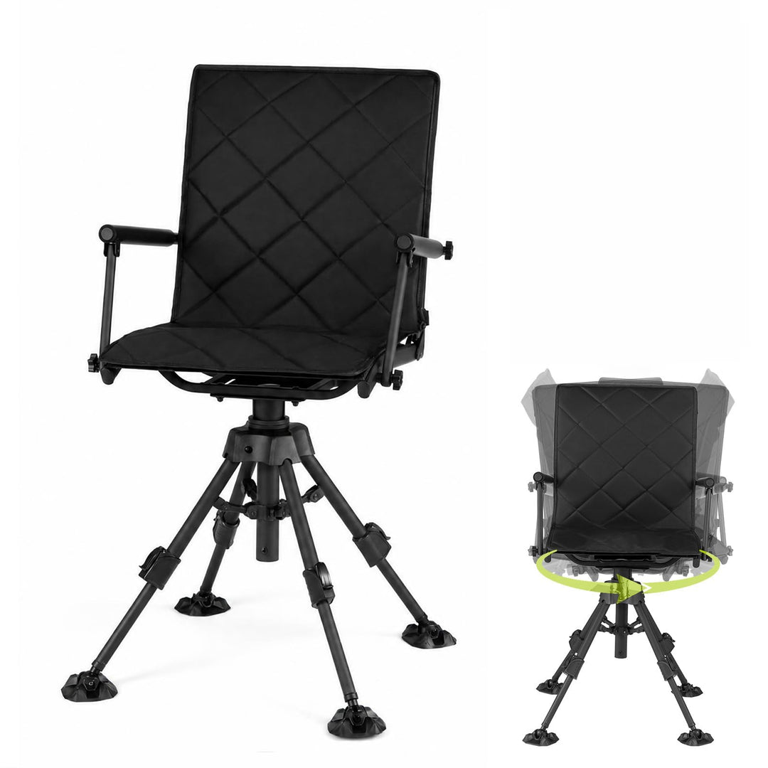GIANTEX Swivel Hunting Chair w/ Removable Cushion