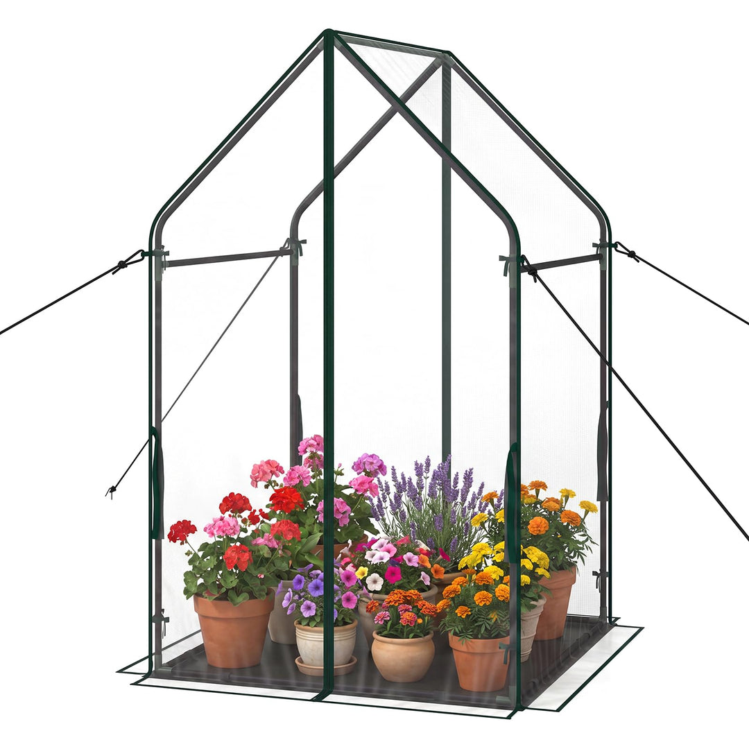 Giantex Mini Outdoor Portable Green House with Sturdy Metal Frame