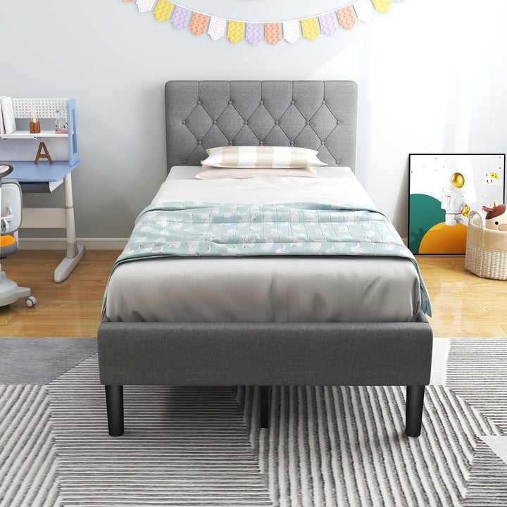 Giantex Upholstered Bed Frame