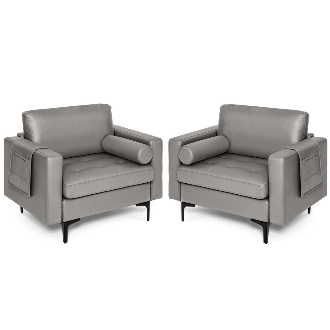 Giantex Sofa Chair, Accent Armchair w/Comfy Cushion