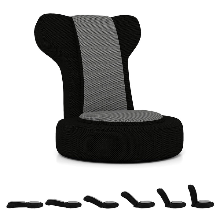 Giantex Floor Comfy Gaming Leisure Chair with Adjustable Headrest and Backrest