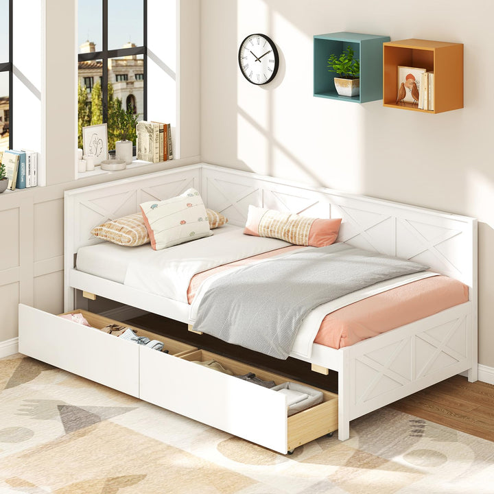 Giantex Twin Daybed with 2 Storage Drawers