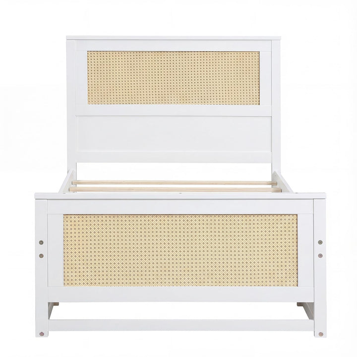 Giantex  Full/Twin Size Rattan Bed Frame with 2 Storage Drawers