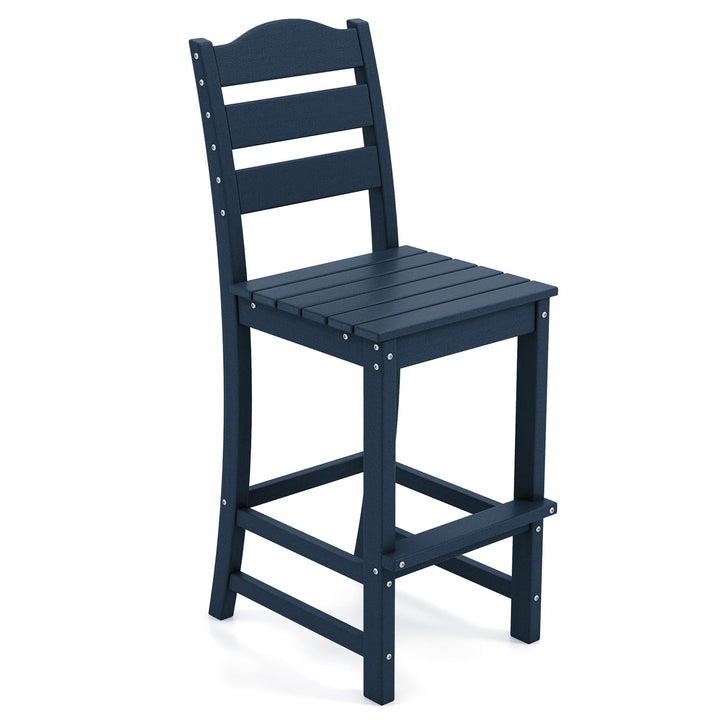Giantex Patio Tall Bar Chair with Backrest and Footrest
