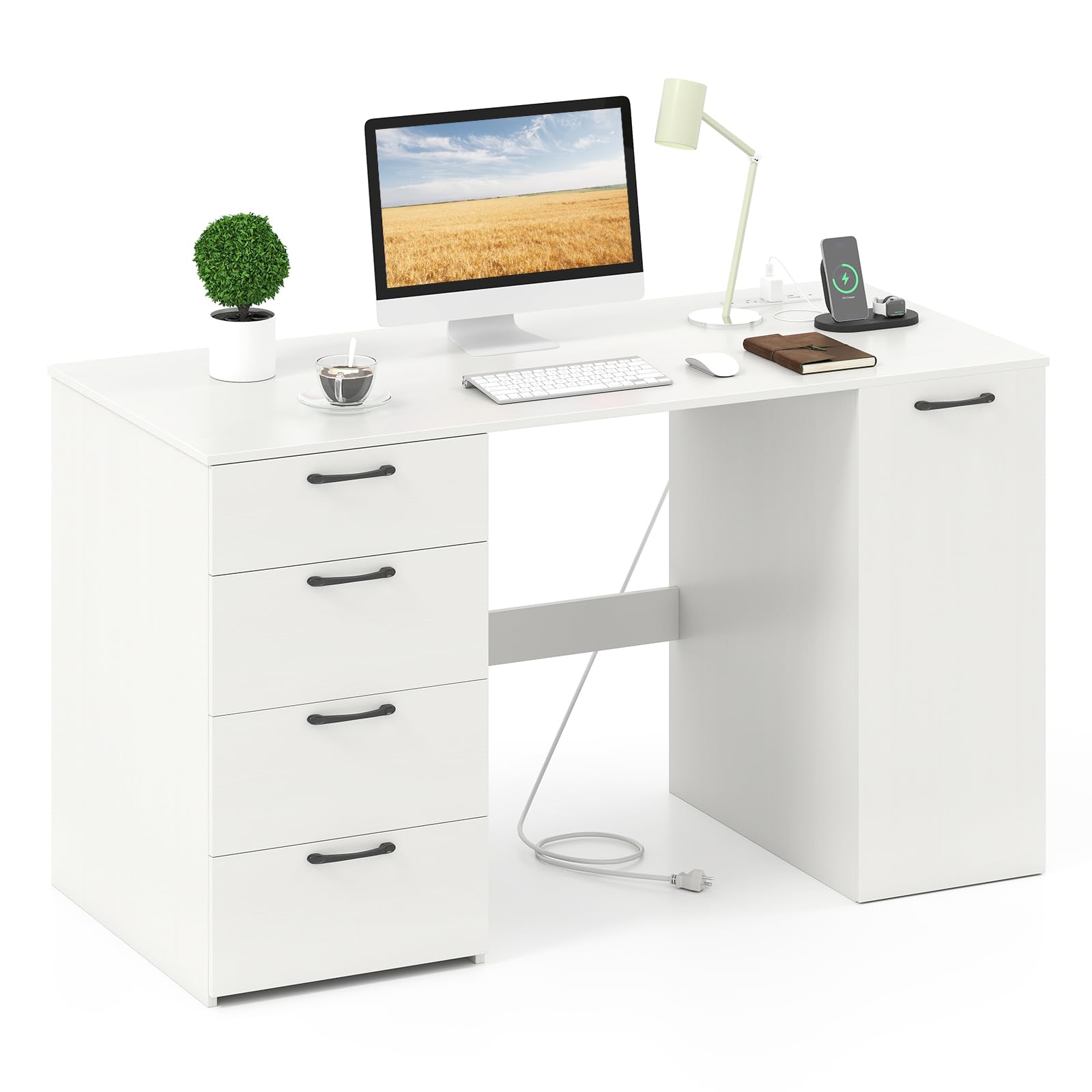 Giantex Computer Desk with Drawers 53 Inch