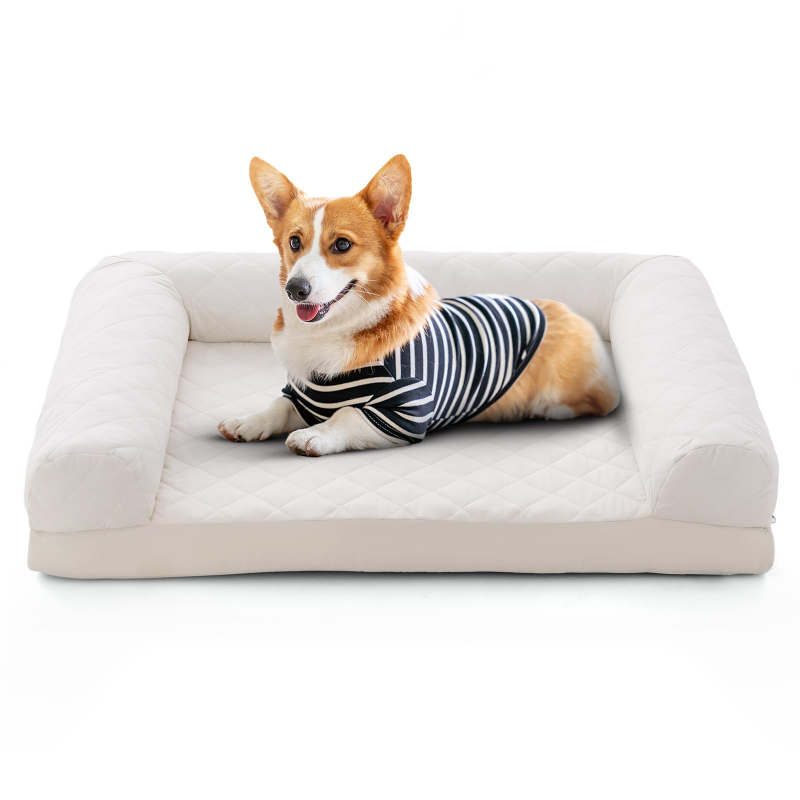 Giantex Orthopedic Dog Bed - Egg Crate Foam Dog Sofa Pet Bed with Washable Cover