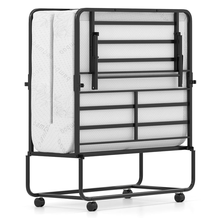 Giantex Twin Folding Bed Frame with Mattress