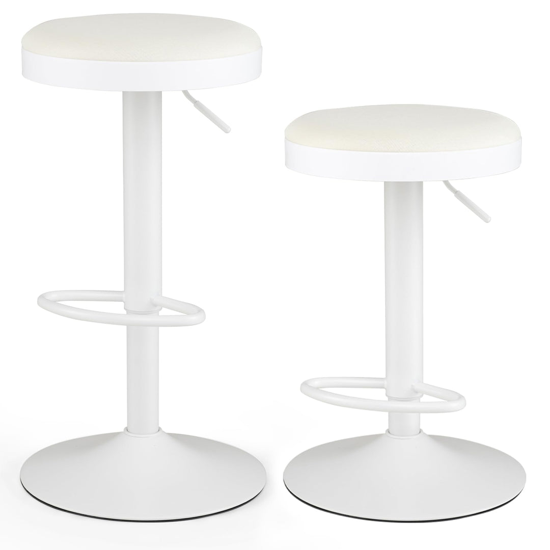 GIANTEX Modern Adjustable Height Swivel Bar Stools Set of 2/4 with Padded Seat