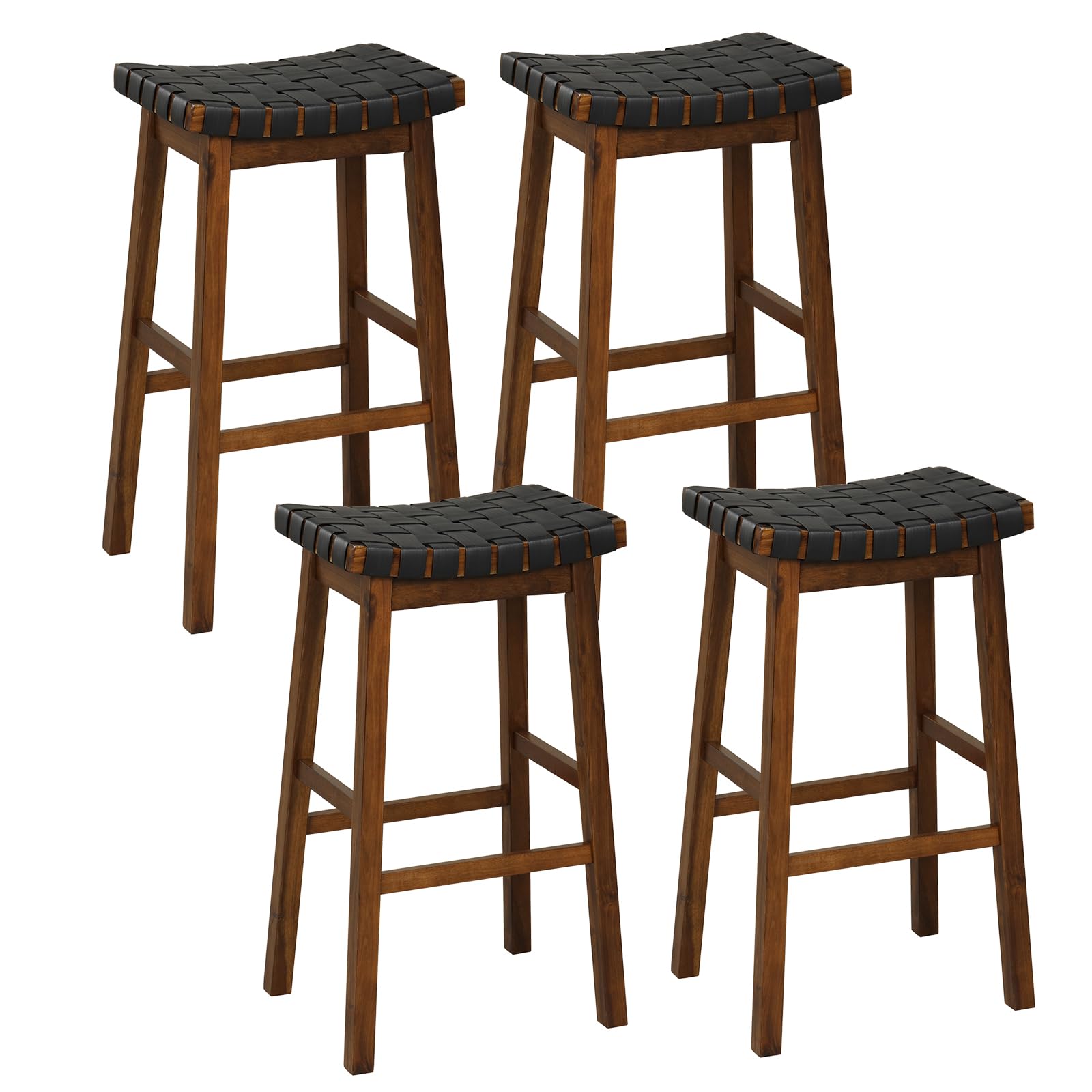 Giantex Woven Saddle Stools Set of 2