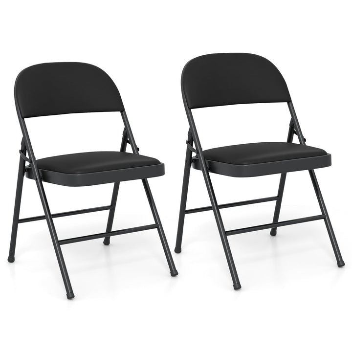 Giantex Portable Party Chairs with Metal Frame