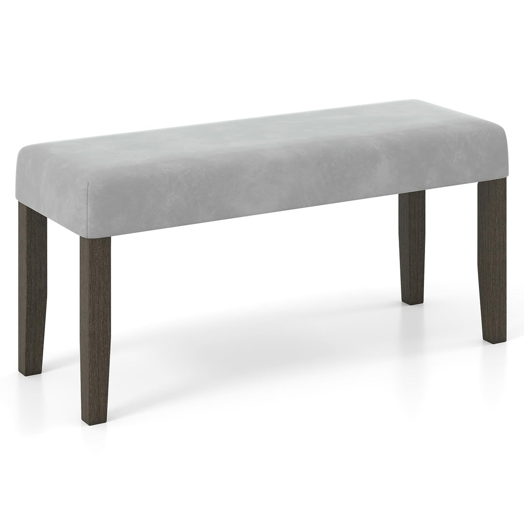 Giantex 42" Upholstered Dining Bench with Velvet Padded Seat