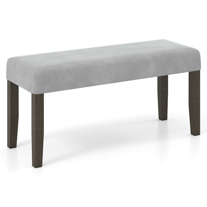 Giantex 42" Upholstered Dining Bench with Velvet Padded Seat
