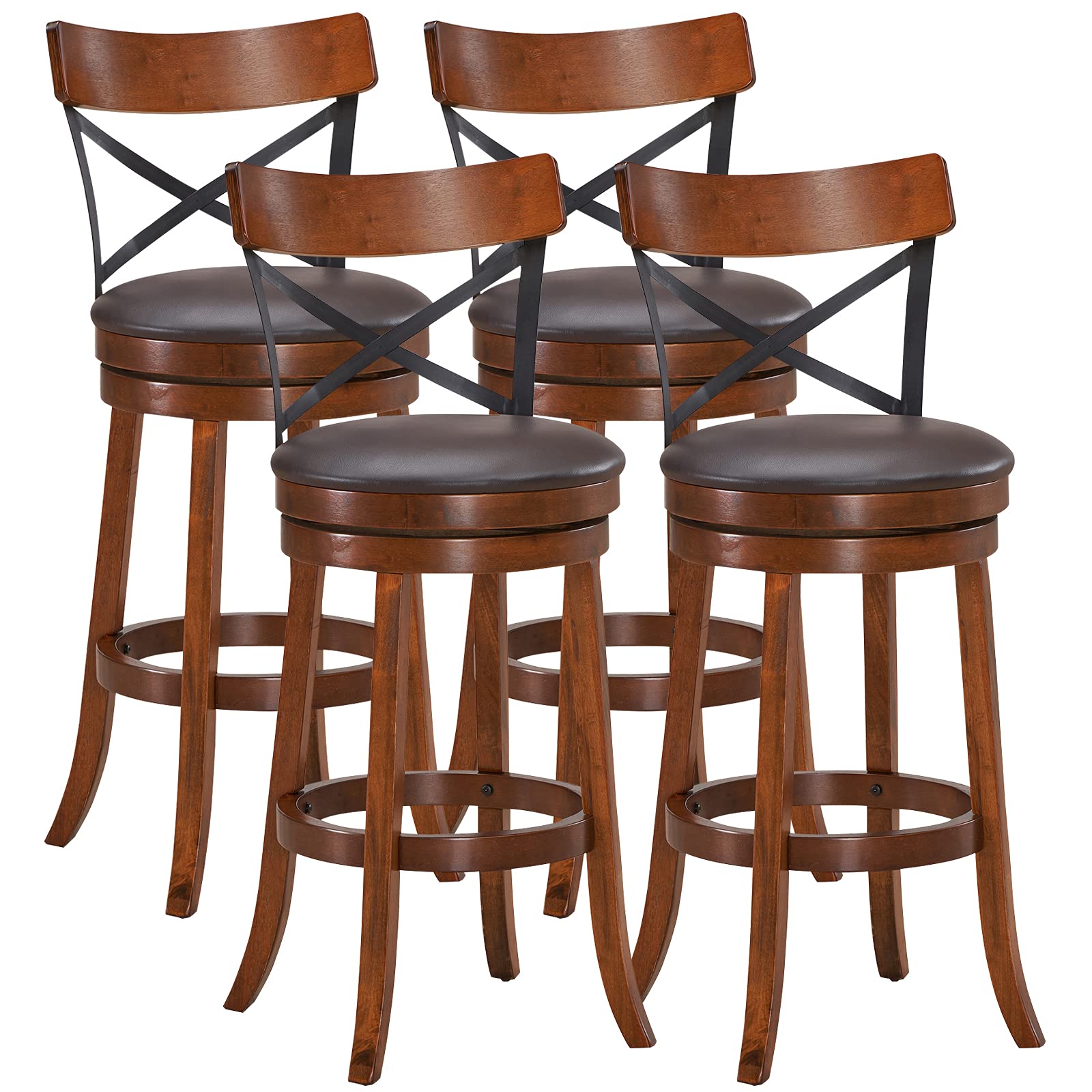 Giantex 25”Height Kitchen Counter Bar Stools for Kitchen Island, Pub, and Restaurant