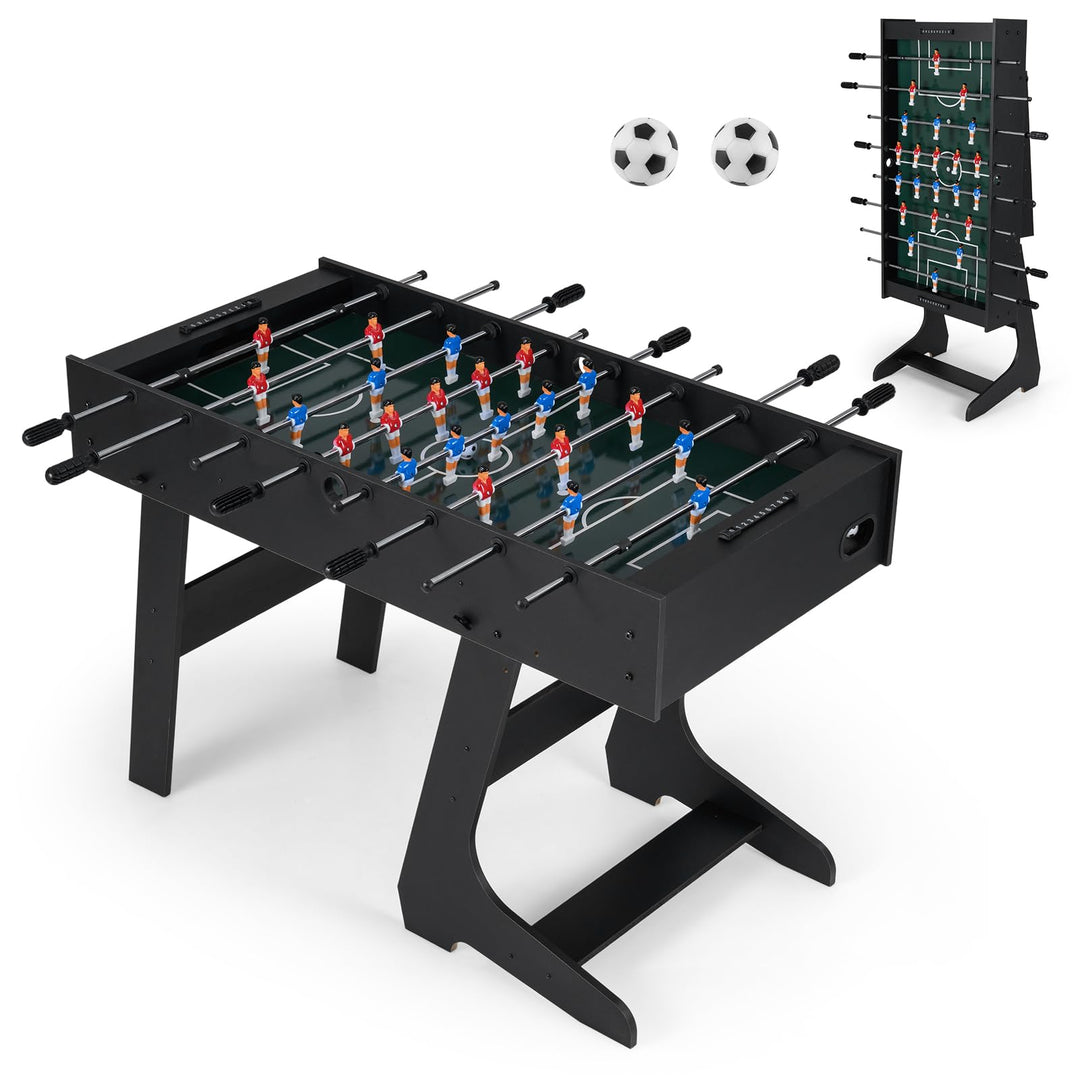 Giantex Foldable Foosball Table 48" Full Competition Sized Soccer Table Game w/22 Players