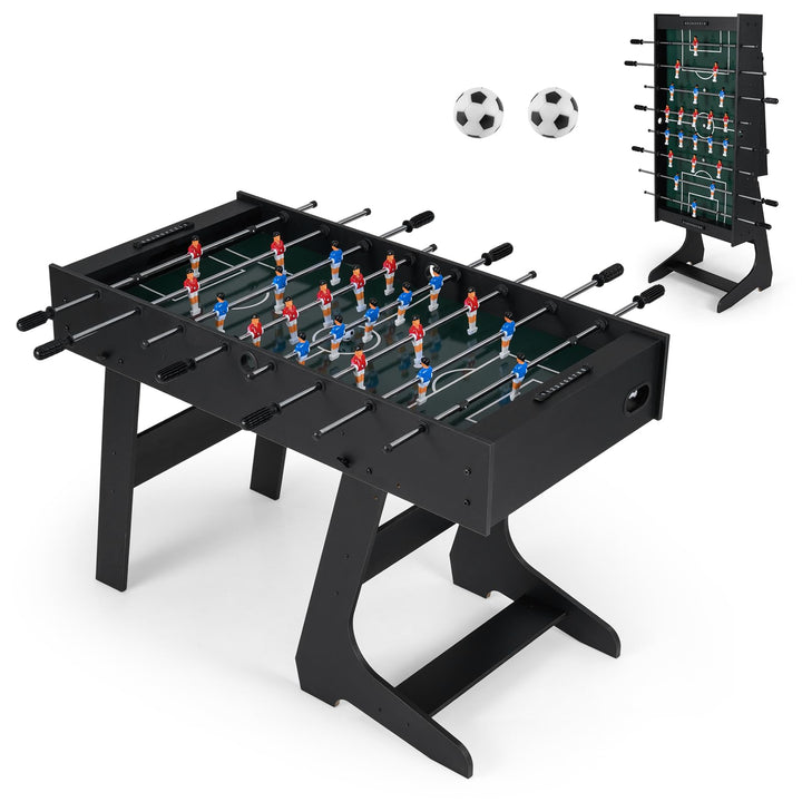 Giantex Foldable Foosball Table 48" Full Competition Sized Soccer Table Game w/22 Players