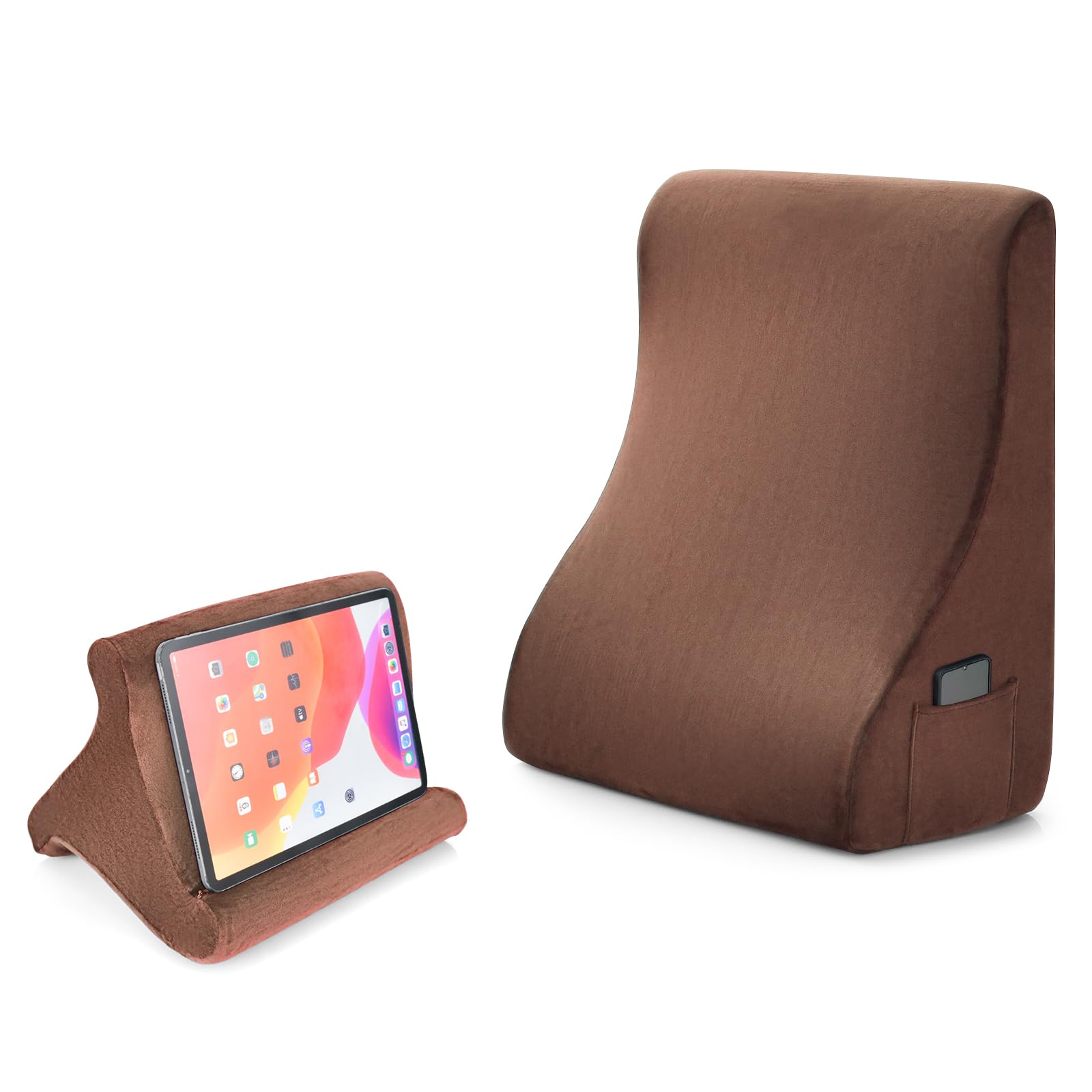 Giantex Wedge Pillow Set, Bed Wedge Pillow with Tablet Pillow Stand,High Resilience Foam