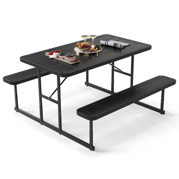 Giantex Picnic Table Bench Set for 4 People
