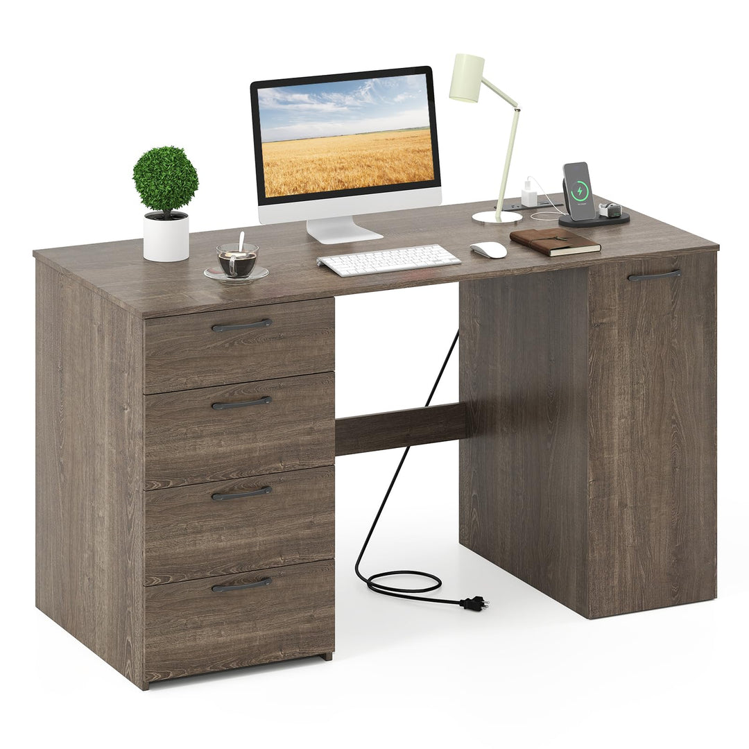 Giantex Computer Desk with Drawers 53 Inch
