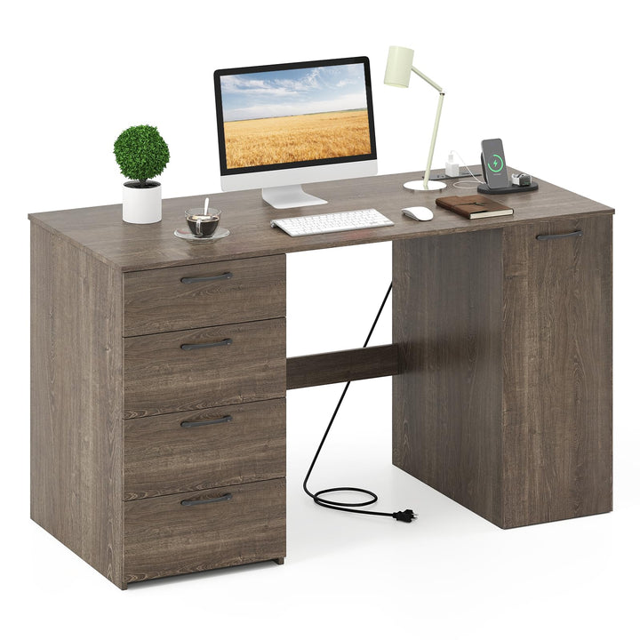 Giantex Computer Desk with Drawers 53 Inch