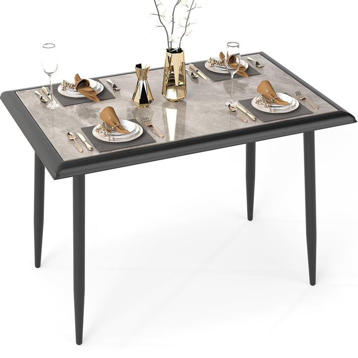 Giantex 44" Dining Table with Food Grade Sintered Stone Tabletop