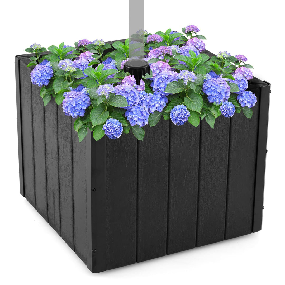Giantex 88 lbs Umbrella Base with Fillable Planter with 4 Rollers