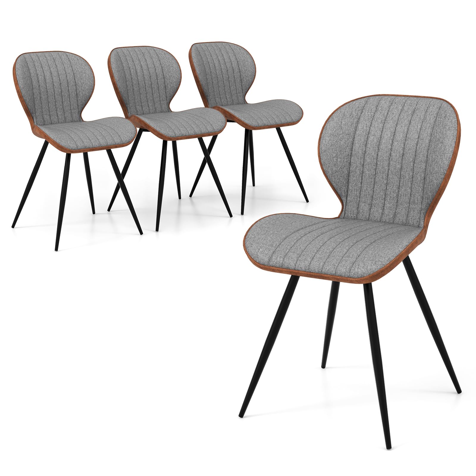 Giantex Upholstered Dining Chairs Set