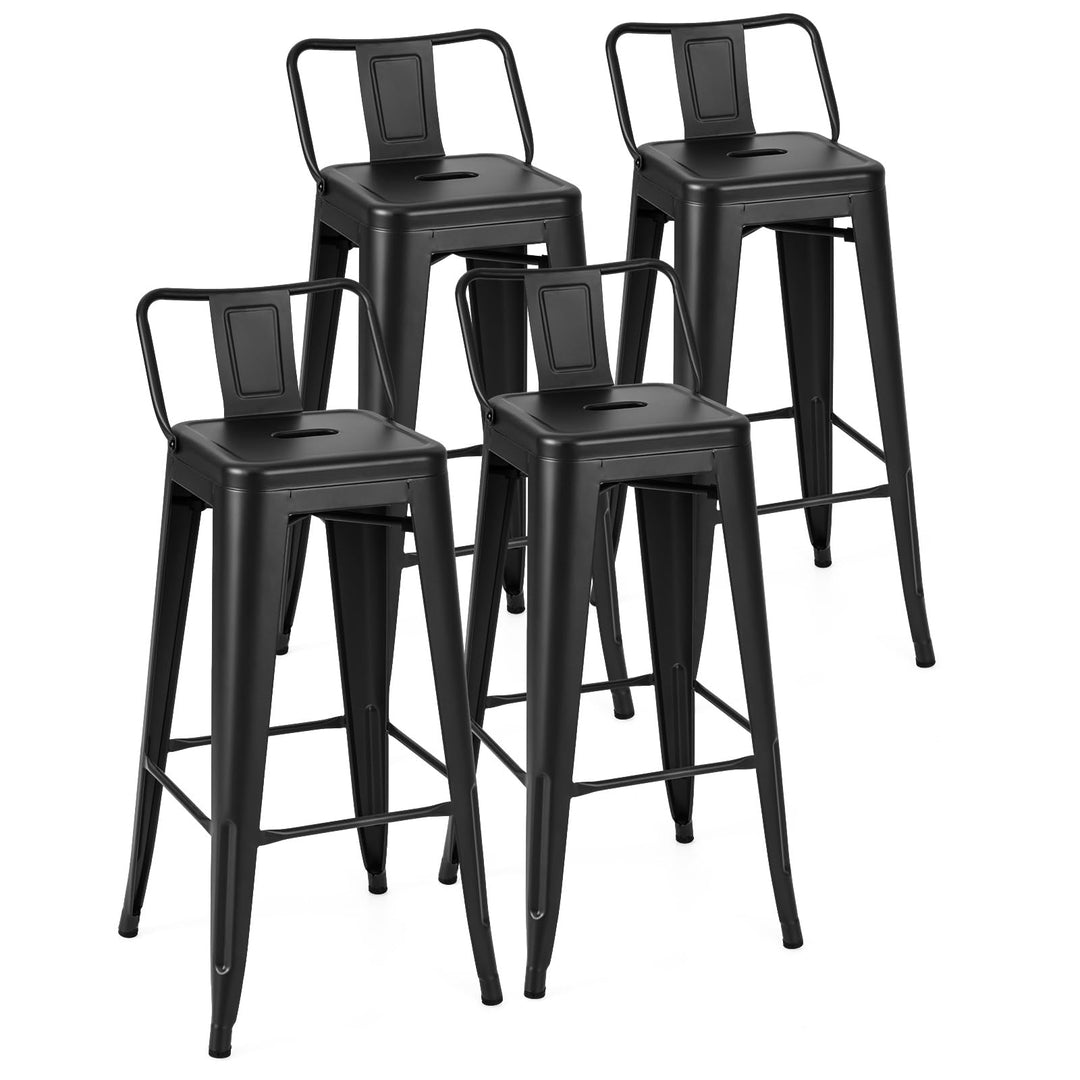 Giantex Metal Bar Stools Set of 4 for Kitchen Island