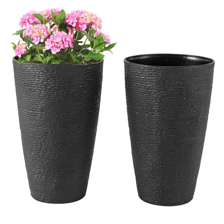 Giantex 21” Tall Round Tapered All Weather Flower Pots Set of 2