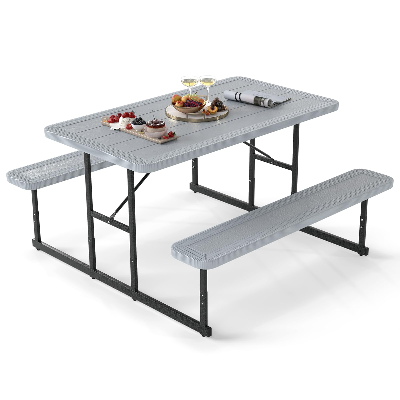 Giantex Picnic Table Bench Set for 4 People